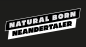 Preview: "NATURAL BORN NEANDERTALER" Hoodie schwarz unisex