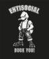 Preview: Entisocial Duck You T-Shirt schwarz Siebdruck Punk Skinhead Oi Working Class