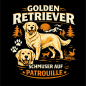 Preview: "Golden Retriever" T-Shirt unisex schwarz
