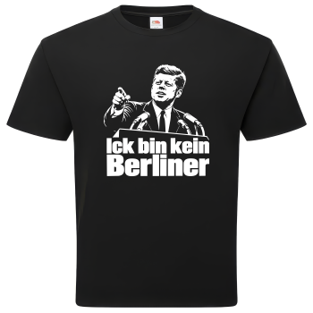 Ick bin kein Berliner Shirt unisex schwarz