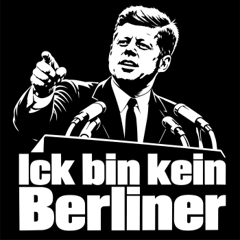 Preview: Ick bin kein Berliner Shirt unisex schwarz