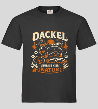 "Dackel" T-Shirt unisex schwarz