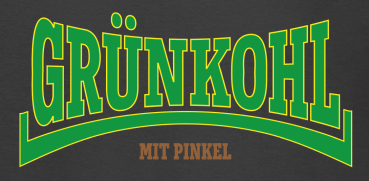Preview: "GRÜNKOHL" T-Shirt unisex schwarz