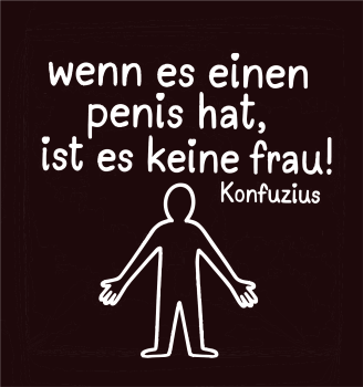 Preview: "Wenn es einen Penis hat" T-Shirt unisex schwarz