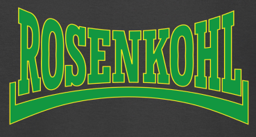 Preview: "ROSENKOHL" T-Shirt unisex schwarz