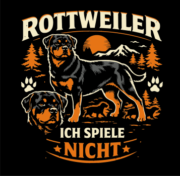 Preview: "Rottweiler" T-Shirt unisex schwarz