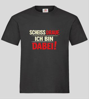 "ICH BIN DABEI!" T-Shirt unisex schwarz