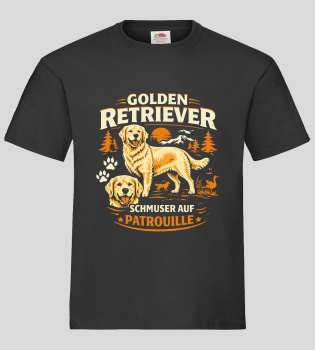 "Golden Retriever" T-Shirt unisex schwarz