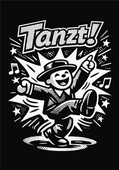 Preview: "Tanzt!" T-Shirt unisex schwarz