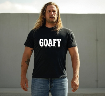 Preview: "GOAFY" T-Shirt unisex schwarz