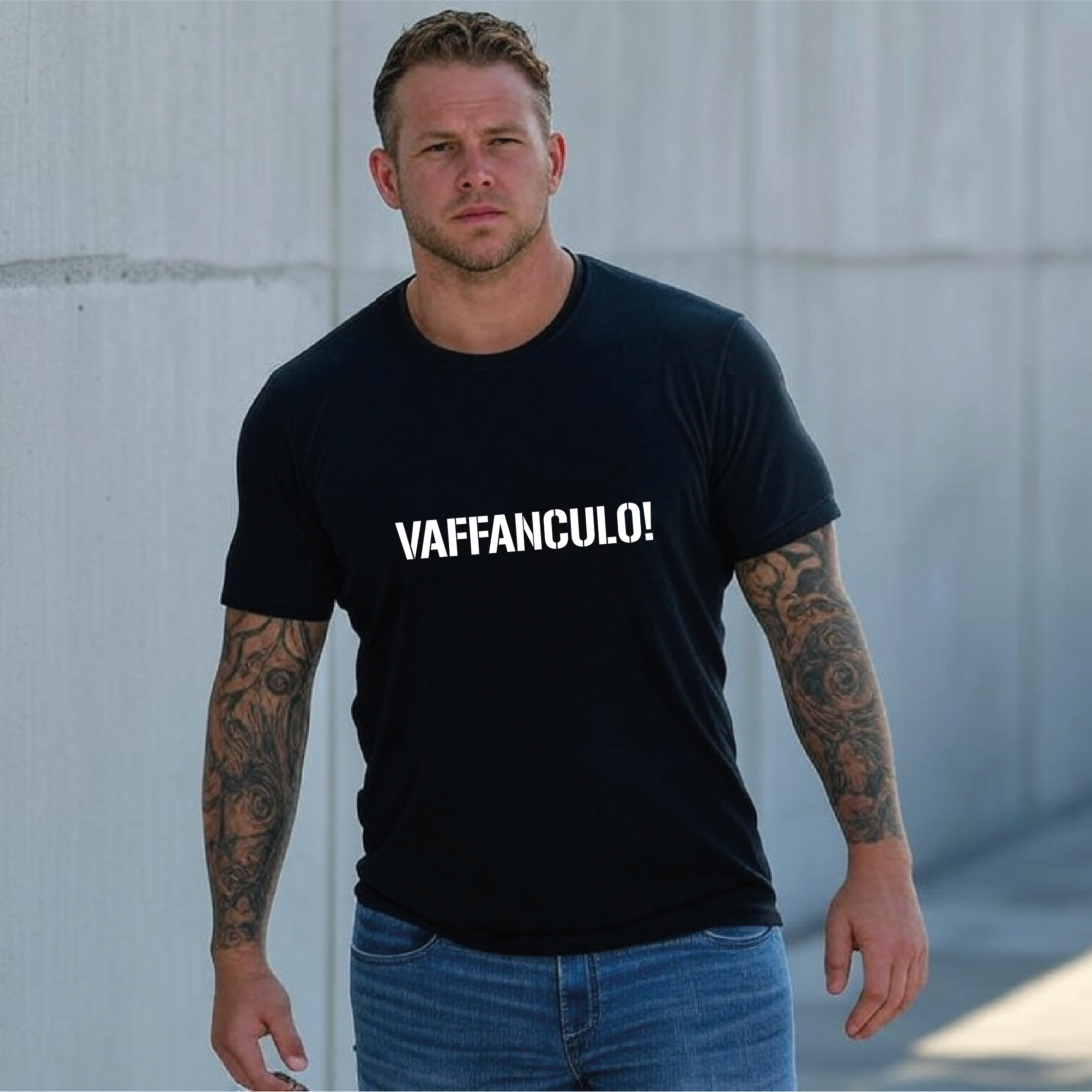 Pogobär - VAFFANCULO! T-Shirt unisex schwarz