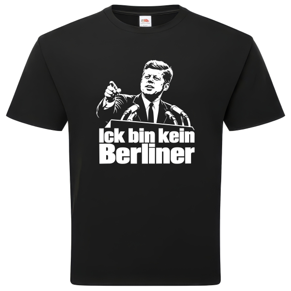 Ick bin kein Berliner Shirt unisex schwarz
