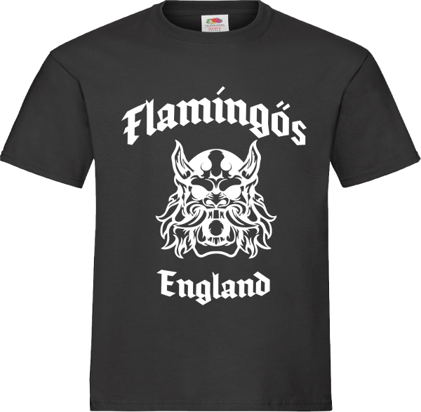 "Flamingös" T-Shirt schwarz unisex