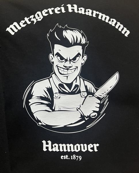 "Metzgerei Haarmann" T-Shirt unisex schwarz