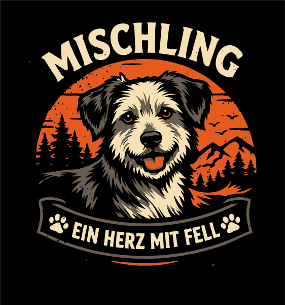 "Mischling" T-Shirt unisex schwarz