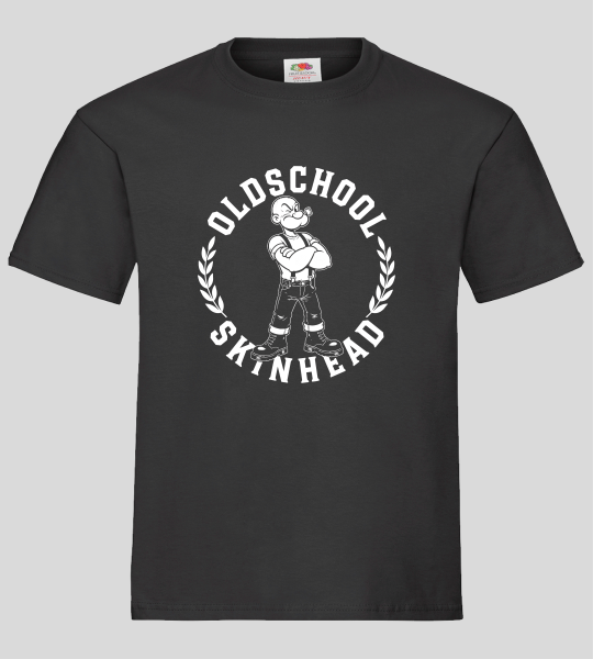 "OLDSCHOOL SKINHEAD" T-Shirt unisex schwarz