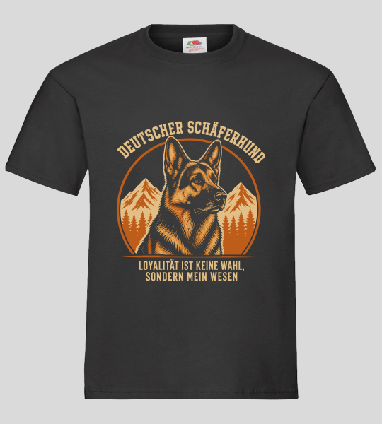 "Deutscher Schäferhund" T-Shirt unisex schwarz